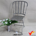 French Country Round Sitting Iron Antique Folding Garden Chairs